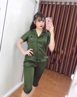 Bộ lụa bèo ngố chất lụa satin sz m l