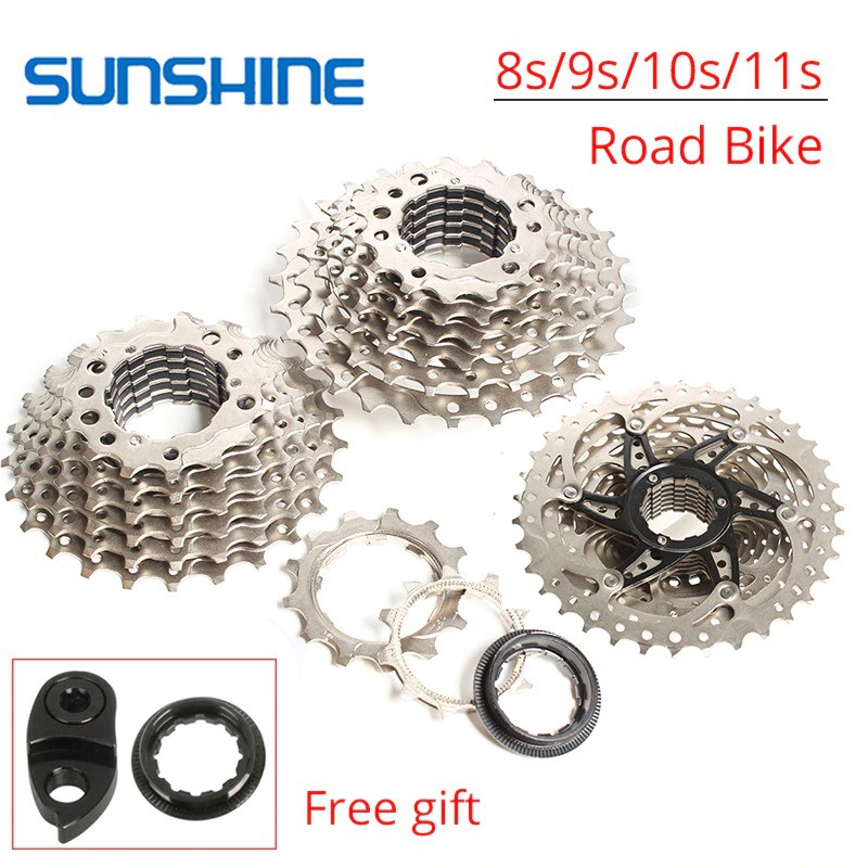 Líp Thả SunShine 8/9/10/11 Tốc Độ 11-28T Dành Cho Xe Road Tương Thích Bộ Chuyển Động Shimano , Sram