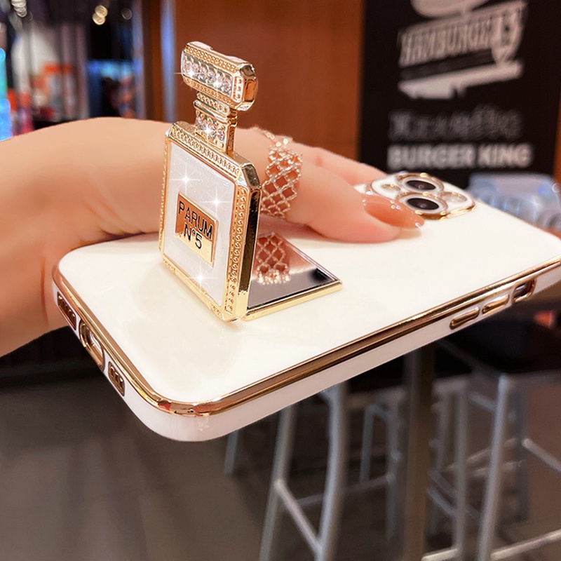 Ốp điện thoại lấp lánh có giá đỡ gương soi cho Samsung Note 20 Ultra 10 Plus S10 Lite 2020