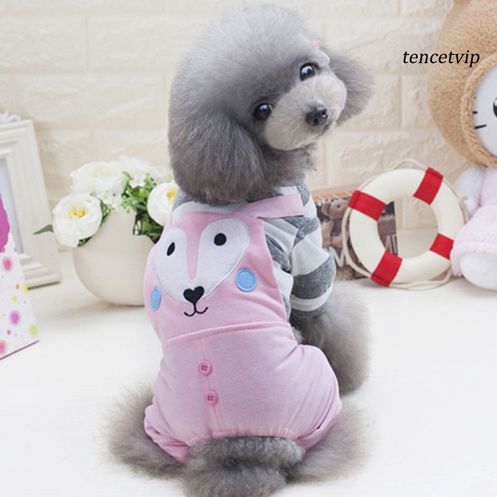 Áo yếm họa tiết cáo hoạt hình dễ thương cho chó cưng