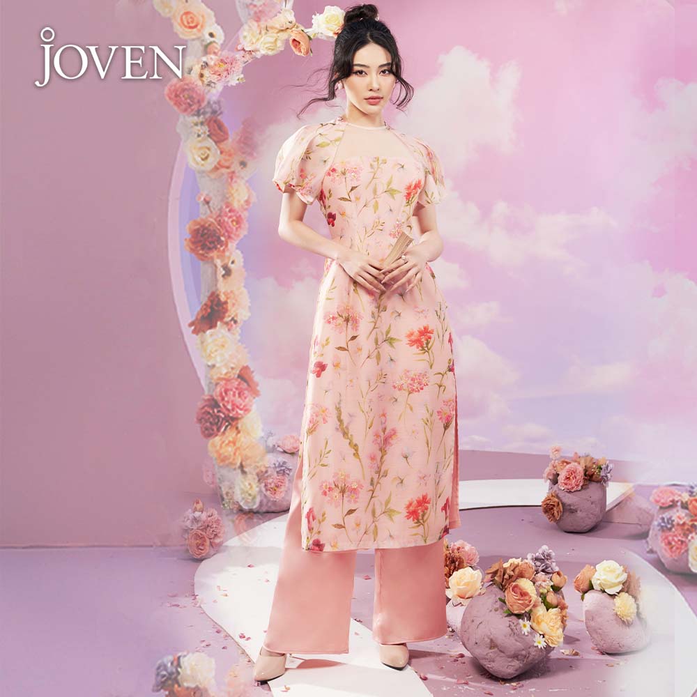 JOVEN - AD22 Áo Dài Đào Viên Joven (Không kèm quần)