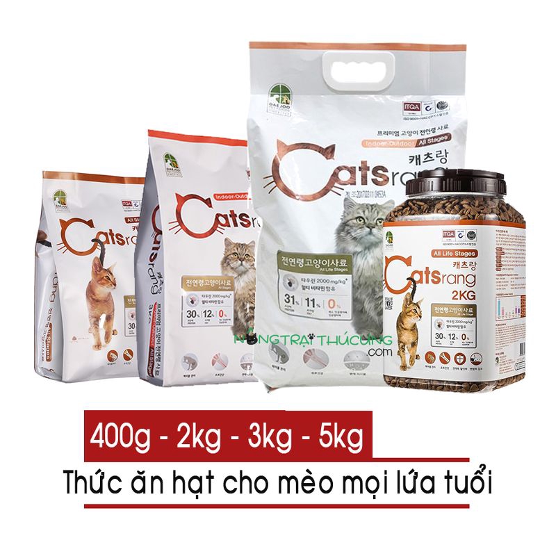 Hạt cho mèo Catsrang Hàn Quốc gói 2kg