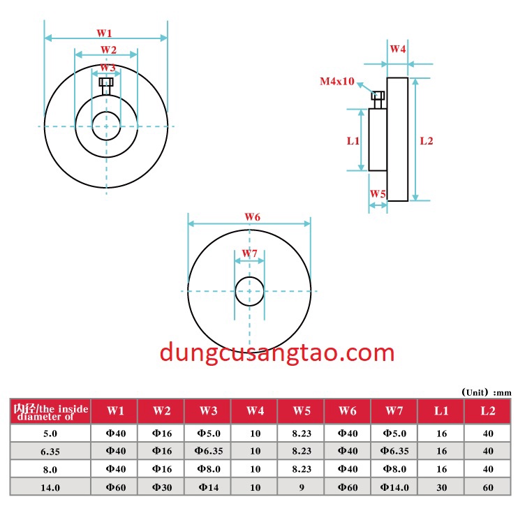 Tay quay alu - step motor Handwheel