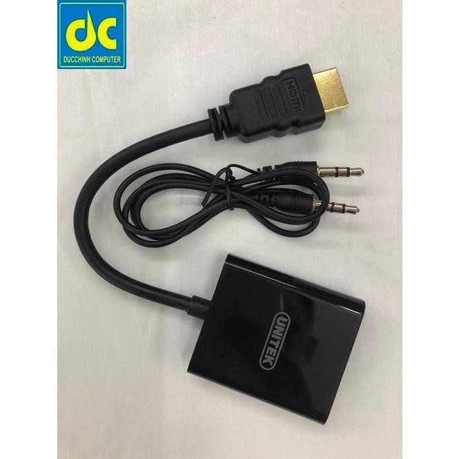 Cáp HDMI to VGA Hàng hãng Unitek có Audio