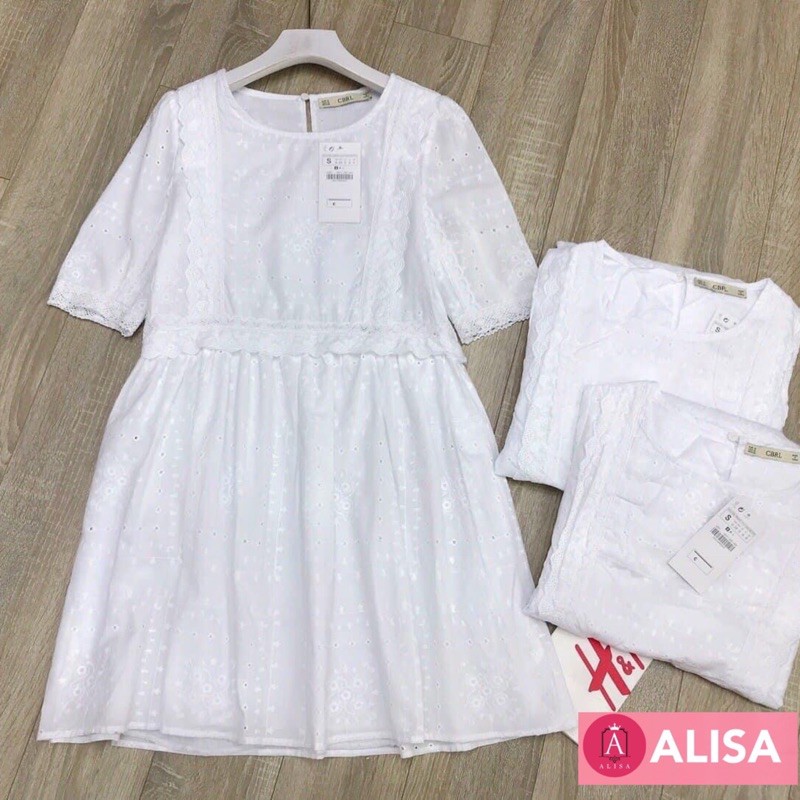( SALE) Váy babydoll trắng - ALISA