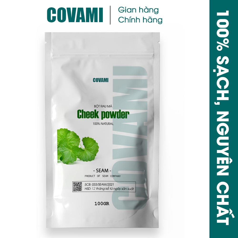 [ COMBO GIỮ DÁNG ] 100gr bột cần tây + 100gr bột rau má sấy lạnh nguyên chất uống liền COVAMI