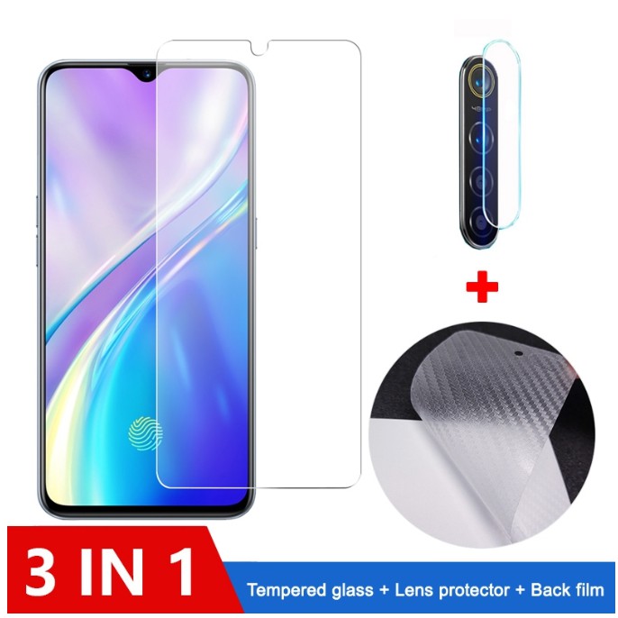 Kính Cường Lực 3 Trong 1 Cho Oppo Realme 5 Pro Xt Realme X2 3 2 Pro X C1 A59 / F1S F15 F5 F9 Pro 5 Hd