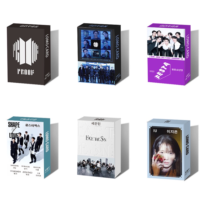 BTS Proof Album Photocard IU SEVENTEEN MONSTA X Lomo Card