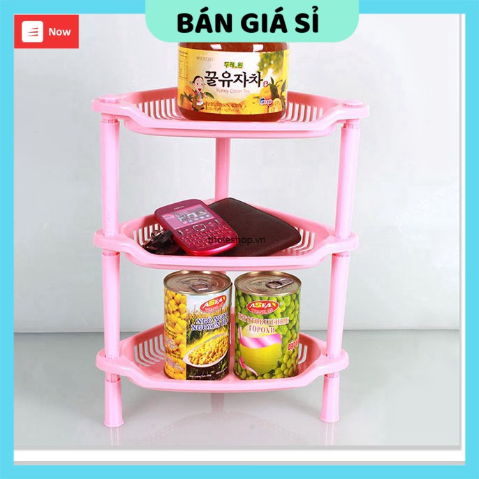 Kệ Đựng 𝑭𝑹𝑬𝑬𝑺𝑯𝑰𝑷 Kệ nhựa 3 tầng đựng góc tường Giá 3 tầng  đựng đồ nhỏ gọn có thể lắp ráp xếp gọn gàng 2395