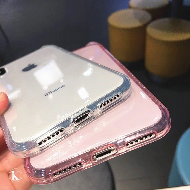 ✘Cute cat ear ShanZuan apple xs Max following iPhone7plus / 8/6 s transparent soft set of xr female