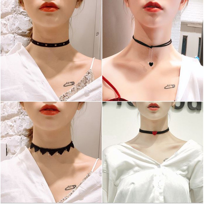 Choker Nữ Phong Cách, Cá Tính - Vòng Cổ Nữ Phong Cách Hàn Quốc Siêu Cute.