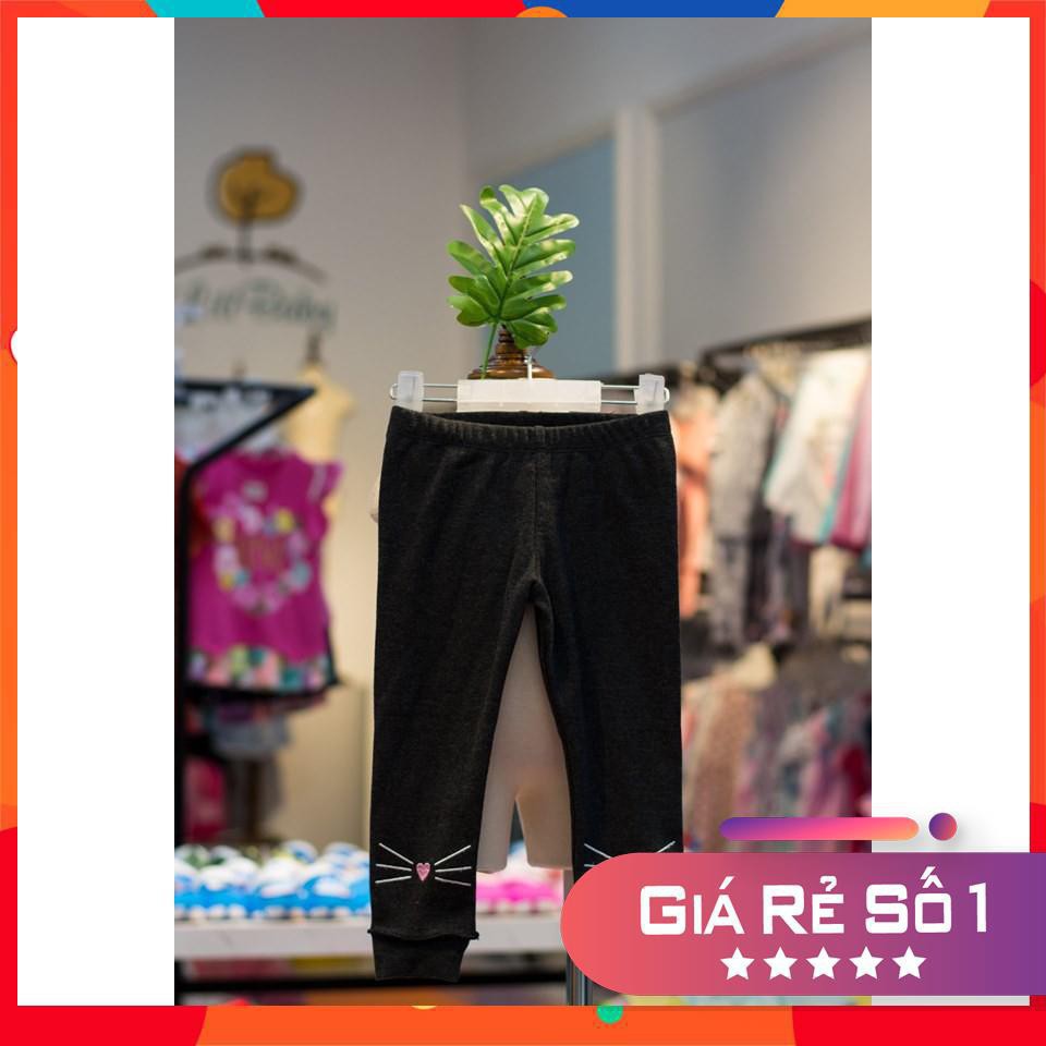 Quần legging bo gấu hình mèo LITIBABY bé gái size 1-10T .X19 mã 2 (còn mã 1)
