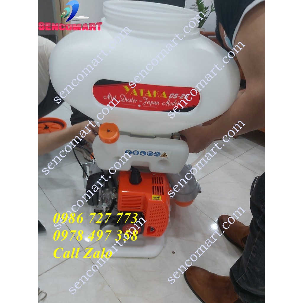 Máy phun rải hạt giống, máy xạ phân đa chức năng Yataka CS-26 chạy xăng 2 thì