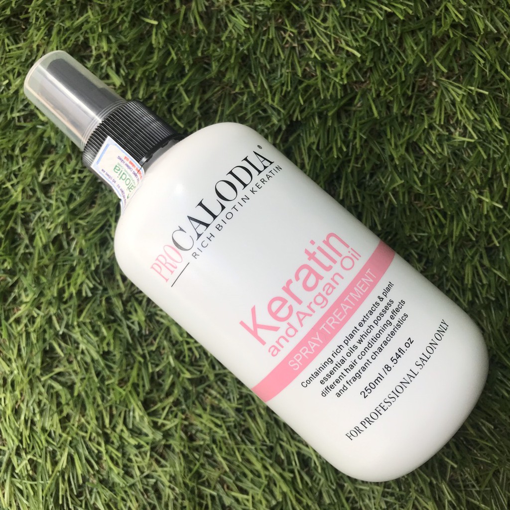 Xịt dưỡng tóc Calodia Keratin Spray siêu mềm mượt 250ml ( NEW)