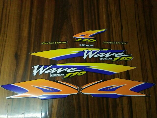 Bộ tem Wave thái màu xanh đậm đời 99