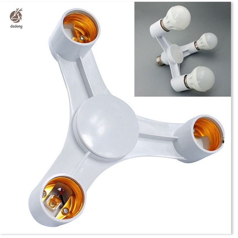 Đui đèn chia 3 bóng tiện dụng
