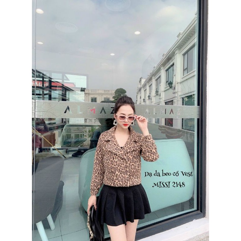 Áo khoác lông báo cổ vest