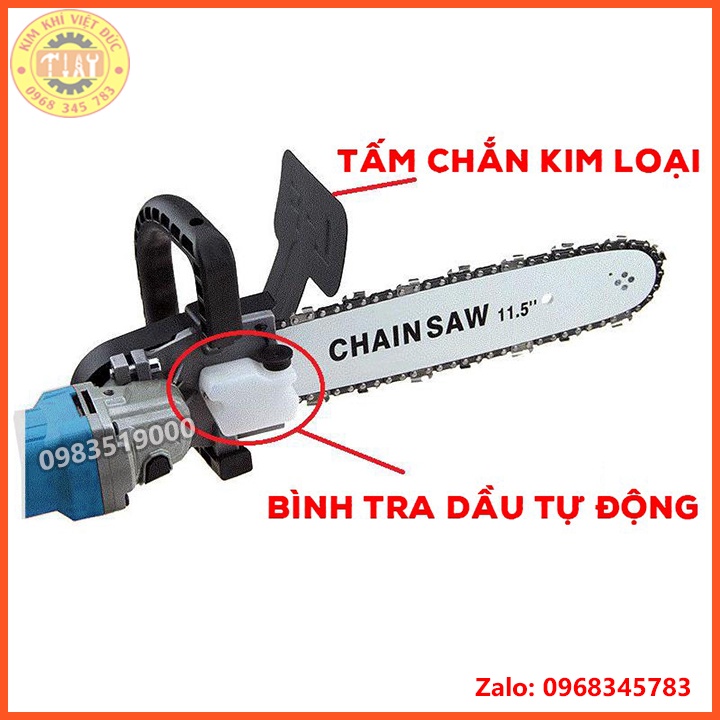 Lưỡi Cưa Xích - Lưỡi Cưa Gắn Máy Cắt Cầm Tay CHAIN SAW tra dầu tự động