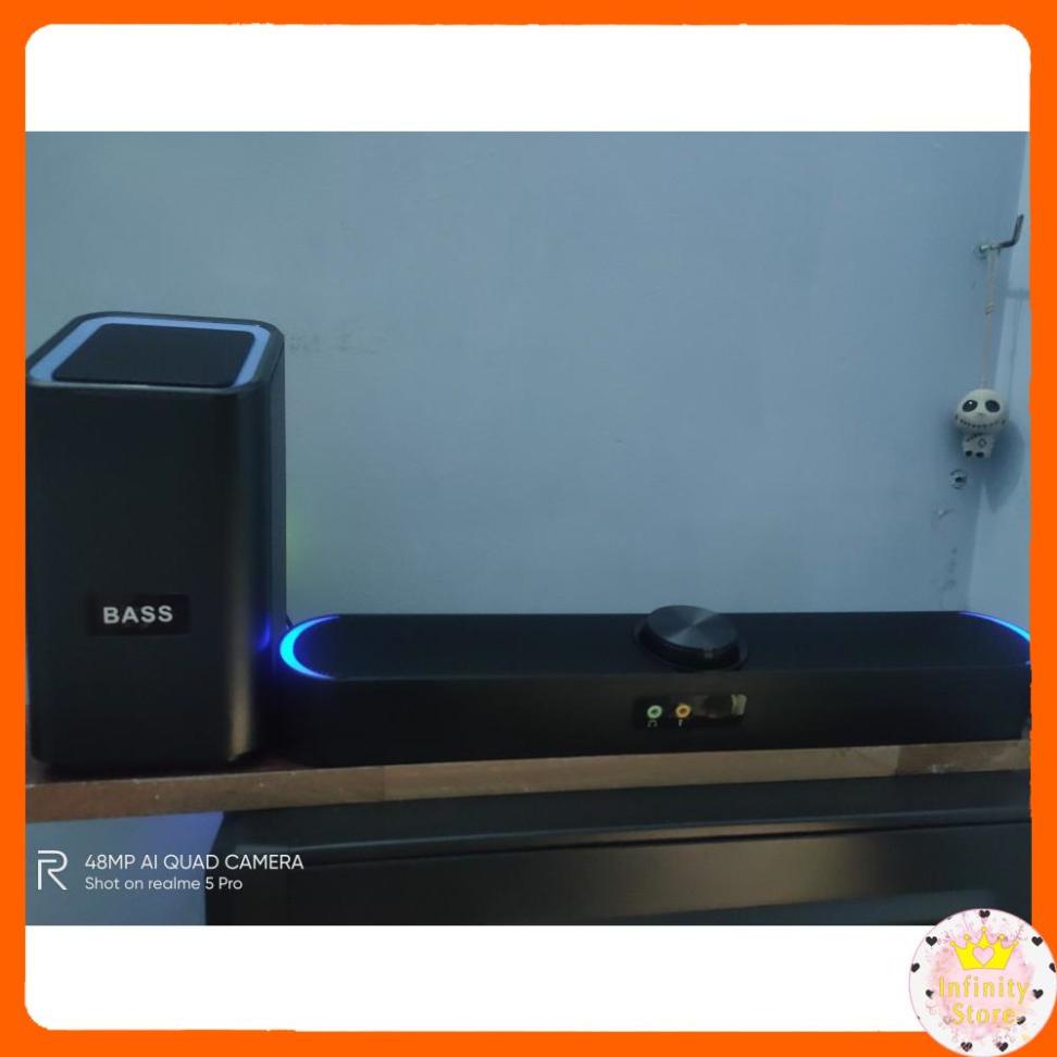 LOA SOUNDBAR SADA V-238 3.5MM KÈM CỤC BASS SIÊU TRẦM INFINY DECOR