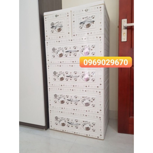 Tủ nhựa 5 tầng 6 ngăn Việt Nhật