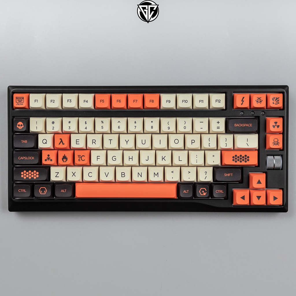 Keycap Carbon XDA 142 nút bàn phím cơ Thick PBT