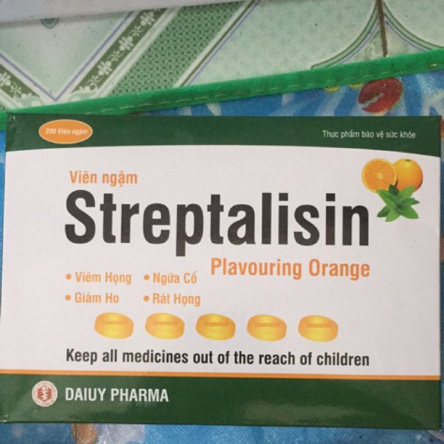 Viên ngậm streptalisin 200 viên