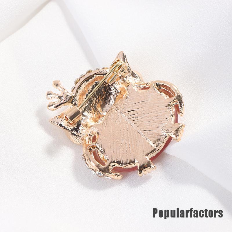 Ghim cài áo hình con cú mắt xanh dễ thương