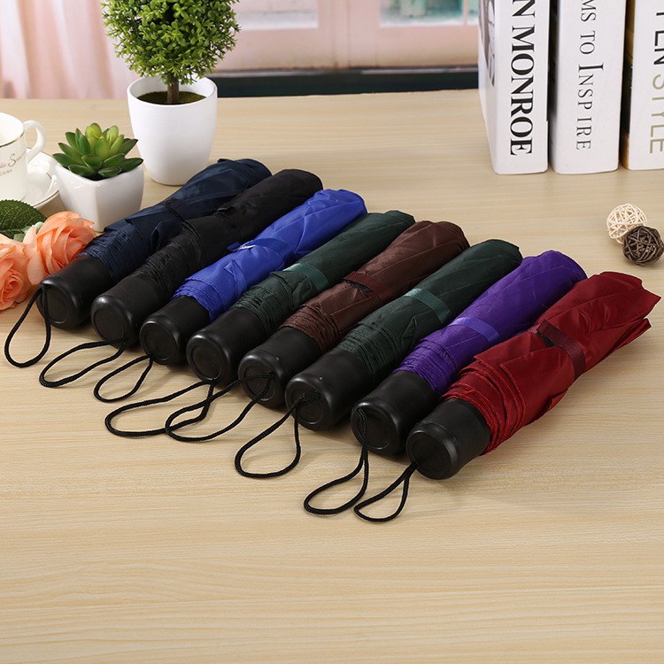 Ô Dù Đi Nắng/Mưa 2 Lớp Gấp Gọn Tiện Lợi - Giao Màu Ngẫu Nhiên