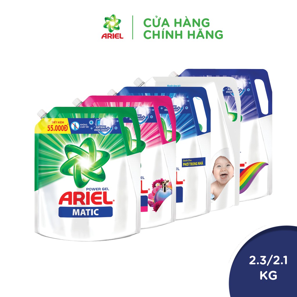 Ariel Matic nước giặt Túi 2.1Kg - 2.3Kg