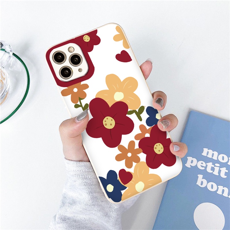 Ốp lưng iphone cạnh vuông lỗ camera hoa sắc màu 6/6splus/7/7plus/8/8plus/x/xr/xs/11/12/13/pro/max/plus/promax