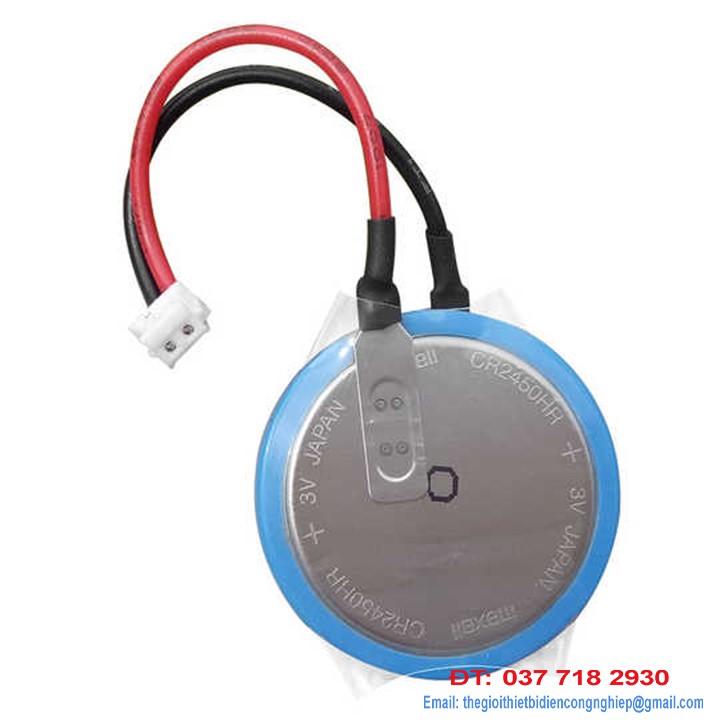 Pin PLC Mitsubishi FX3U-32BL – CR2450HR cho PLC FX3U,FX3G Mitsubishi, màn hình HMI Mitsubishi - Pin Maxell CR2450HR Mits