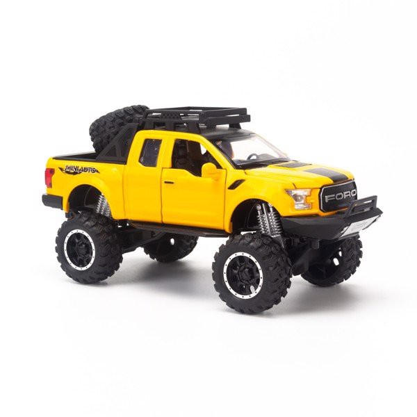 Mô hình xe bán tải độ Ford F-150 Raptor Off-Road Kings 2017 1:32 Miniauto