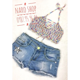 ÁO YẾM LEN MÓC CHO BÉ {MẪU 2}