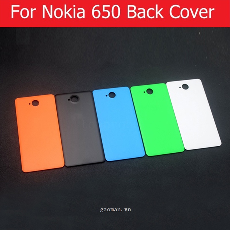 Nắp Lưng Điện Thoại Chất Lượng Cao + 1 Nắp Đậy Pin Thay Thế Cho nokia 650 Microsoft lumia nokia 650