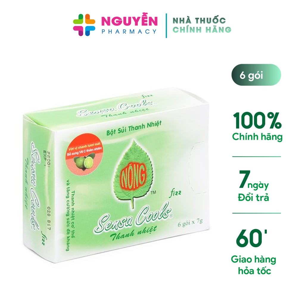 Bột thanh nhiệt Sensa Cools - giảm nhiệt miệng, bổ sung vitamin C