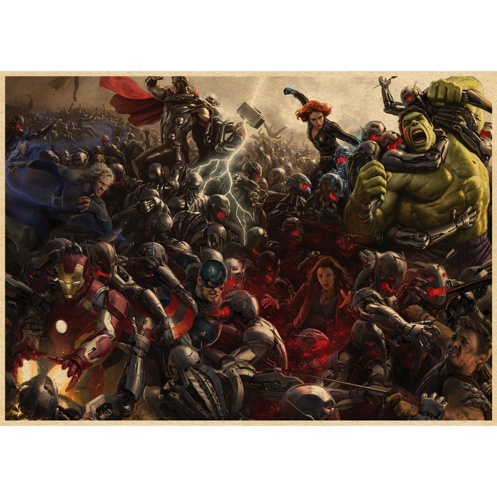 Poster Phim the avengers Trang Trí Nội Thất