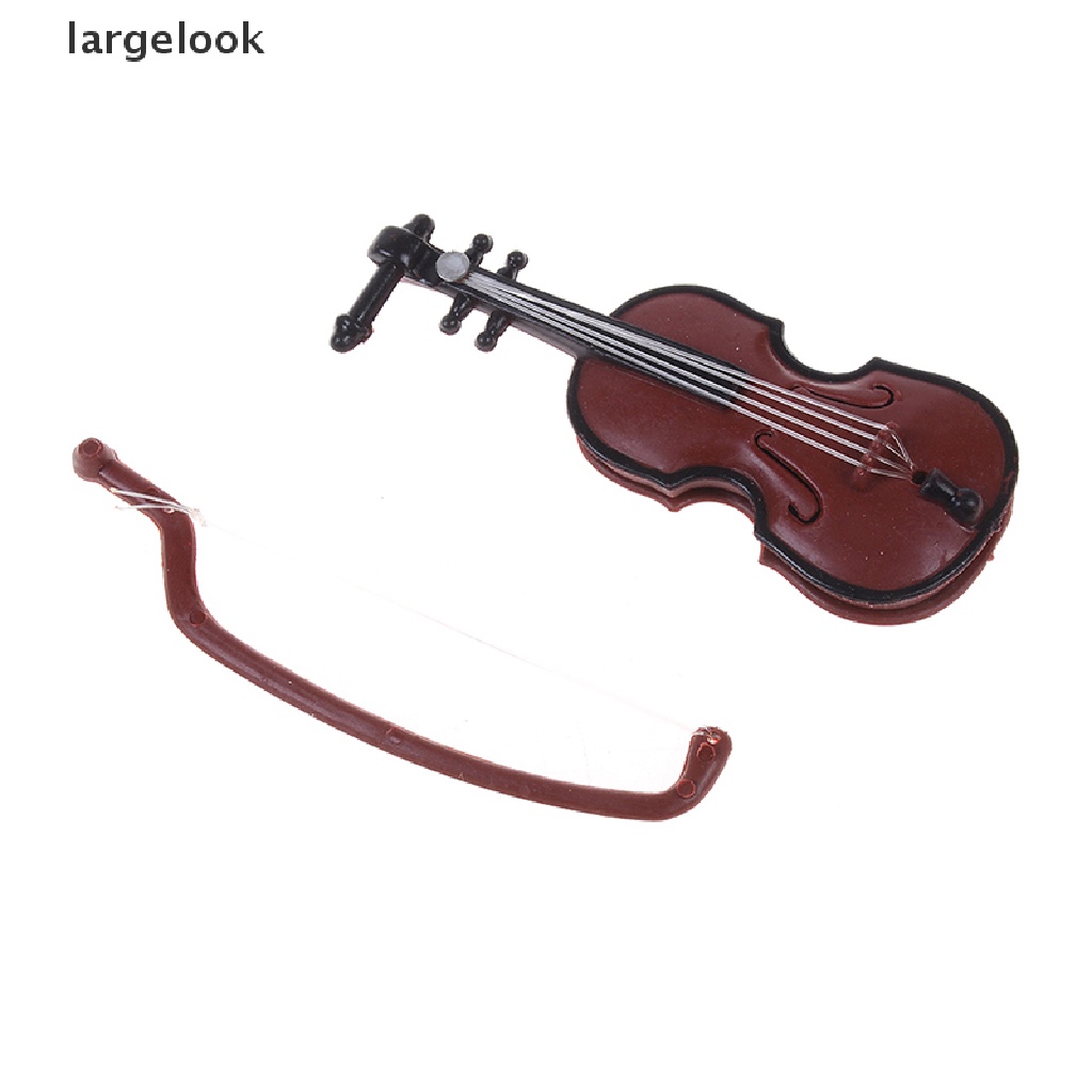 Bộ 2 Cây Đàn violin mini Bằng Nhựa Dùng Trang Trí Nhà Búp Bê diy ♨Nóng Bỏng