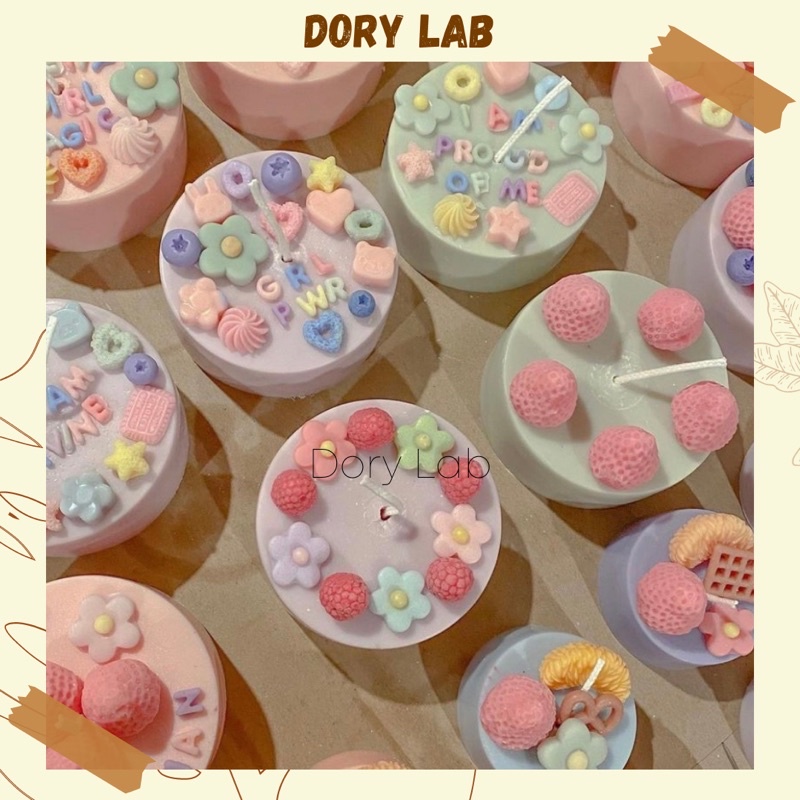 Nến Thơm Bánh Kem Mix Topping Trang Trí Theo Yêu Cầu, Quà Tặng Ý Nghĩa  - Dory Lab