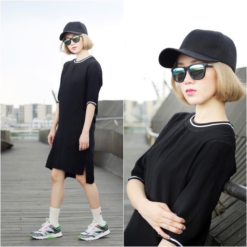 Nón lưỡi trai đen trơn unisex cao cấp