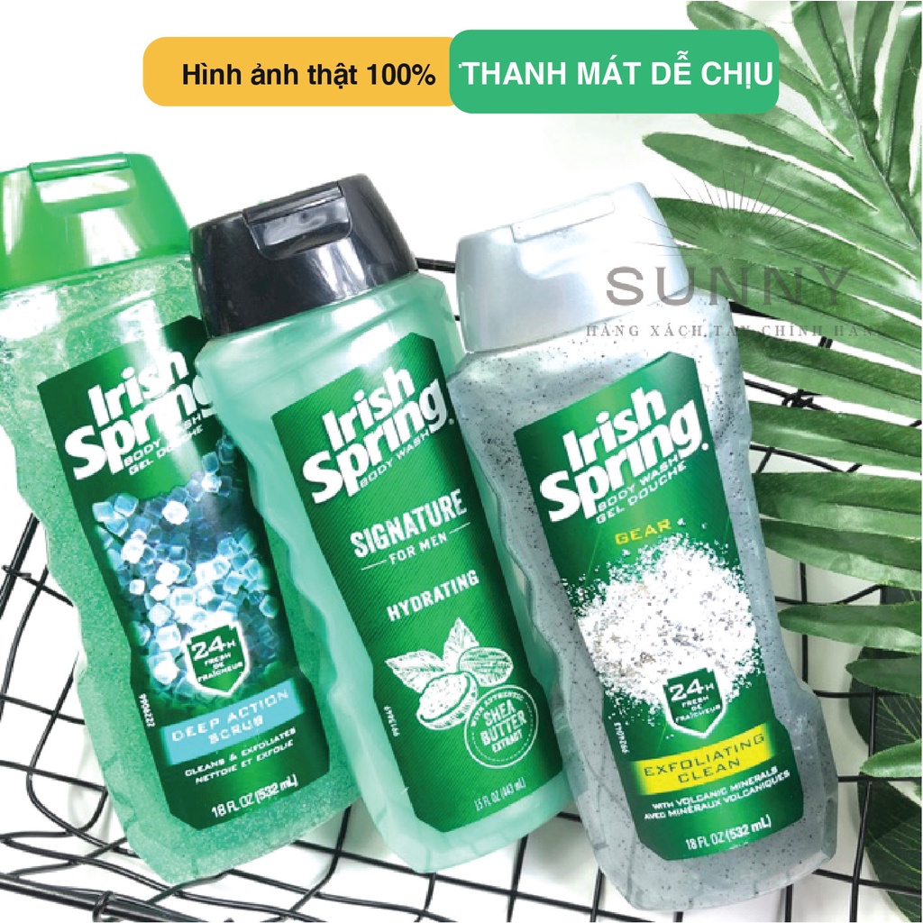 Sữa tắm Irish Spring Body Wash 532ml làm sạch sâu, giữ ẩm cho da