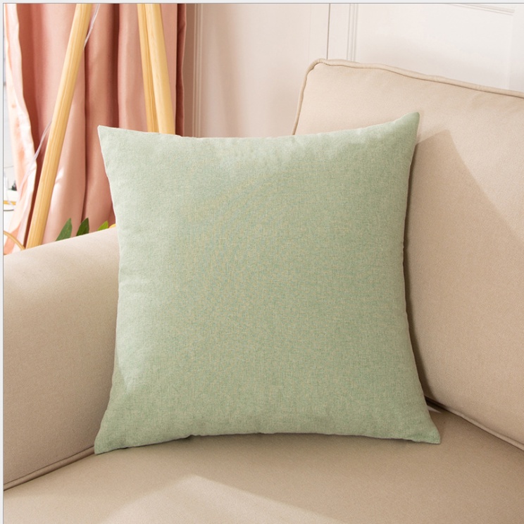 Gối màu trơn tựa lưng, sofa decor phong cách Hàn Quốc đơn giản và hiện đại