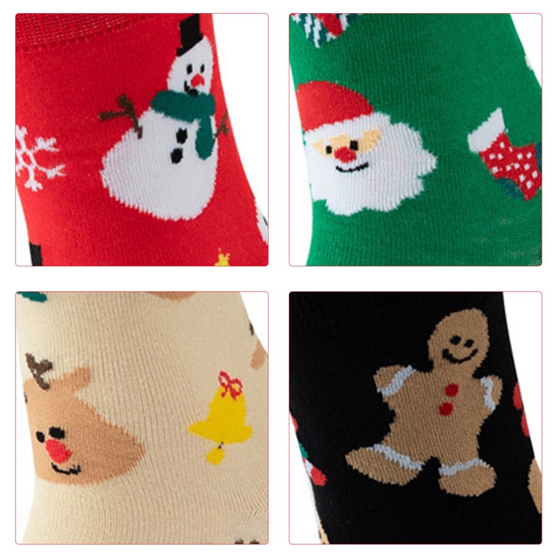 Đôi Vớ Cotton HọA TiếT GiáNg Sinh ThờI Trang Cho Nữ