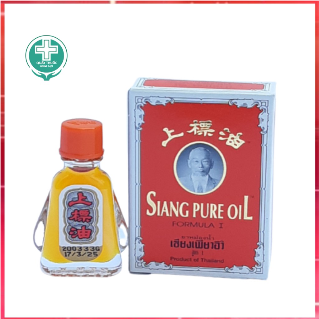 Dầu Gió Thái Nước Vàng Siang Pure Oil chính hãng