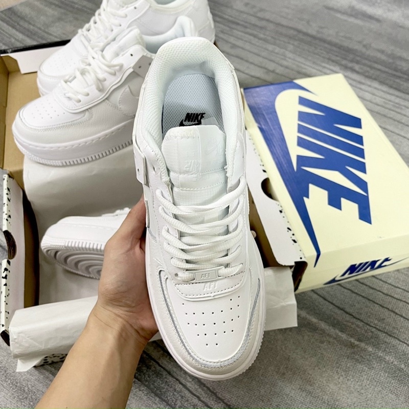 Giày Thể Thao AF1 SHADOW TRẮNG FULL, SD trắng full bản cao cấp ảnh thật shop tự chụp