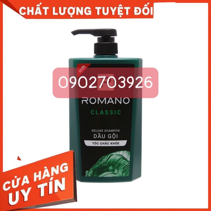 -Dầu gội ROMANO 650g ĐỦ LOẠI ĐỦ MÀU-Hương thơm độc đáo quyến rũ Giúp mái tóc khỏe, da đầu sạch