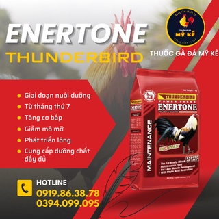 Cám ngũ cốc Enertone Thunderbird - Dành cho gà đá từ 7 tháng - túi 1kg