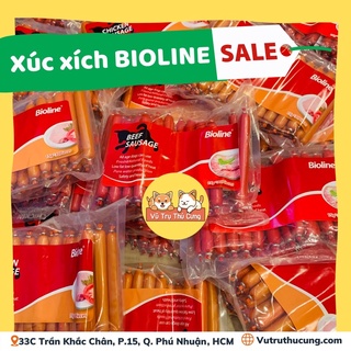 Xúc xích Bioline cho Chó, xúc xích cho thú cưng 15g (cây)| Xúc xích cho chó bao bì chuẩn