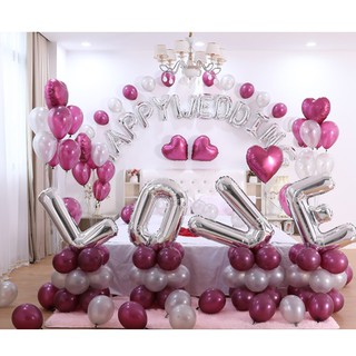 Wedding - Set bóng trang trí phòng cưới
