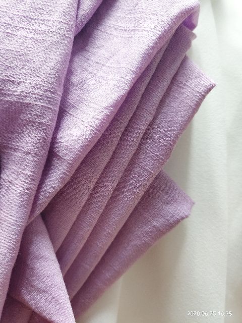 Vải LINEN (xước nhật) màu tím khoai môn