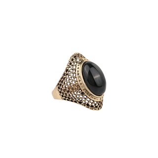 Nhẫn Chạm Khắc Hình Oval Phong Cách Cổ Điển